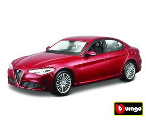 Bburago 1:24 Alfa Romeo Giulia (2016) Metallic červená 18-21080