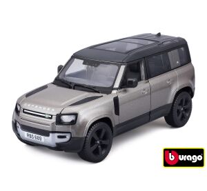 Bburago 1:24 Plus Land Rover Defender 110 Silver