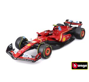 Bburago 1:18 Formula F1 Ferrari Scuderia SF-24(2024) nr.55 Carlos Sainz  - with driver and decorativ