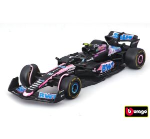 Bburago 1:43 RACE Formula F1 - BWT Alpine F1 Team A524 (2024) #10 (Pierre Gasly) - with driver and d