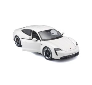 Bburago 1:24 Porsche Taycan Turbo S 2019 Carrara White