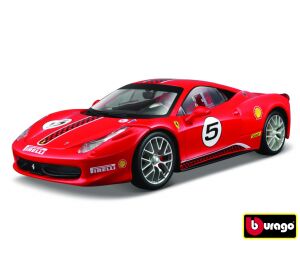 Bburago Ferrari Racing 458 Challenge červená 1:24