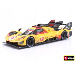 Bburago 1:24 Ferrari  Racing - 499P LMH yellow nr.83 - 24h Le Mans Livery 2024
