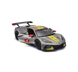 Bburago 1:24 Racing - 2020 Chevrolet Corvette - C8R #3 Yellow