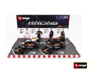 Bburago 1:43 RACE Formula F1 4PAC - Red Bull Racing RB20(2024) #1 M.Verstappen #11 S.Perez
