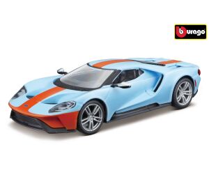 Bburago 1:32 Ford GT - 2019 - Light Blue/Orange