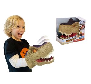 Dino hlava s efekty na ruku 20 cm