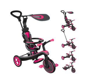 Globber Tříkolka dětská 4v1 - Fuchsia Pink