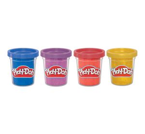 HASBRO - Play-Doh 4ks kelímků metalické barvy