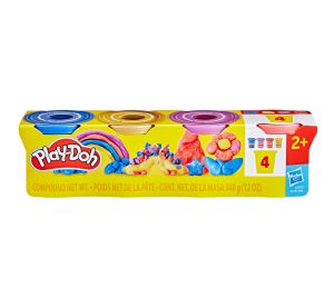 HASBRO - Play-Doh 4ks kelímků metalické barvy