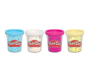 HASBRO - Play-Doh 4ks kelímků s konfetami