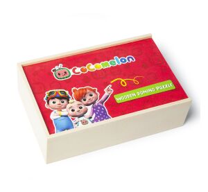 CoComelon dřevěné domino puzzle
