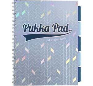 Pukka Pad projektový  blok Glee A4, papír 80g,100 listů, světle modrý, linkovaný