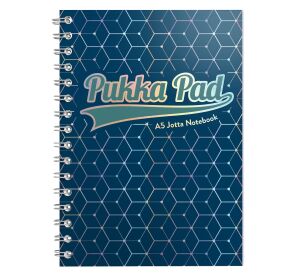 Pukka Pad spirálový blok GLEE Jotta A5, papír 80g, 100listů, tmavě modrý, linkovaný