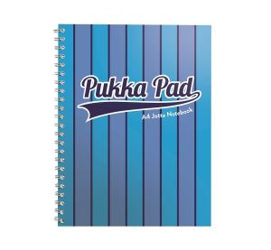 Pukka Pad spirálový blok Jotta Pad A4, 200 stran, linky 8 mm, modrý, linkovaný