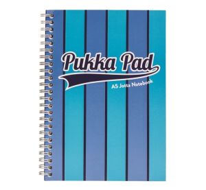 Pukka Pad spirálový blok Jotta Pad A5, 200 stran, linky 8 mm, modrý, linkovaný
