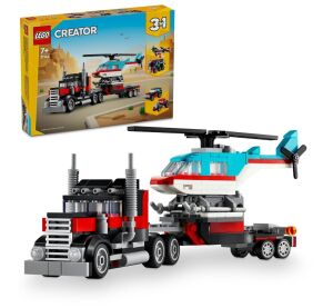 LEGO® Creator 3 v 1 31146 Náklaďák s plochou korbou a helikoptéra