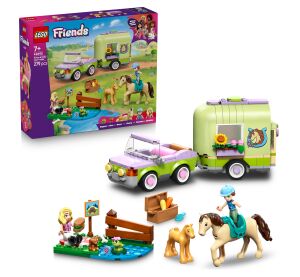 LEGO® Friends 42695 Přívěs s koněm a hříbětem