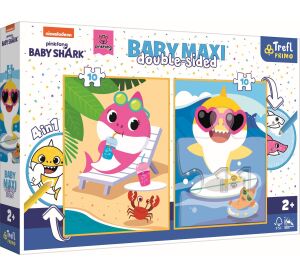 Trefl Puzzle Baby MAXI 2x10 - Žralokův šťastný den