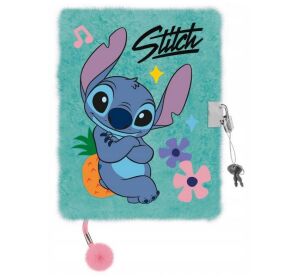 Památník/zápisník s visacím zámkem A5/96 listů STITCH Mint Aloha, linkovaný, 26x16,8x3,2 cm