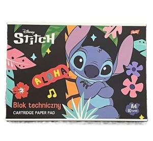 Blok kartonů A4, 10 listů, 190g/m2 STITCH