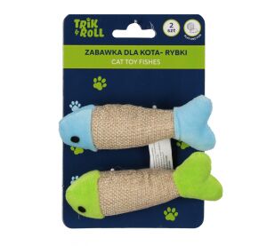 Hračka pro mazlíčky Rybky pro kočky set 2 ks 10 cm