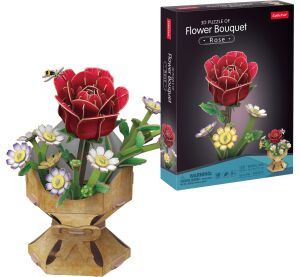 Puzzle 3D Kytice růže 120 dílků