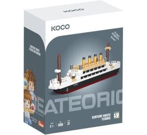 KOCO Stavebnice Titanic 271 dílků 13,5x2,5x4,5 cm