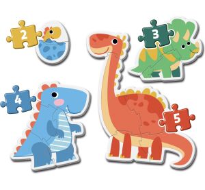 Clementoni Moje první puzzle: Dinosauři 2+3+4+5
