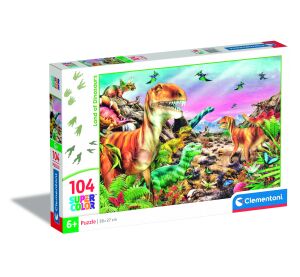Clementoni Puzzle 104 země dinosaurů