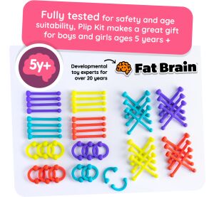 Fat Brain PLIP KIT silikonové spojovací tvary set 45 ks