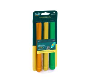 Náplň 75 ks do 3D pera 3Doodler Start+ oranžová, žlutá, zelená