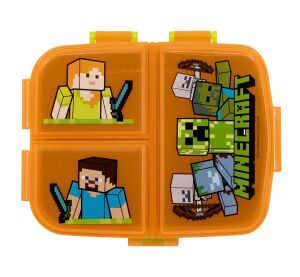 Minecraft Svačinový box s přihrádkami 550 ml