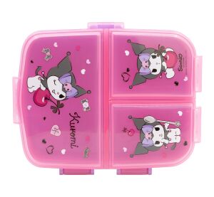 Kuromi Svačinový box s přihrádkami 550 ml