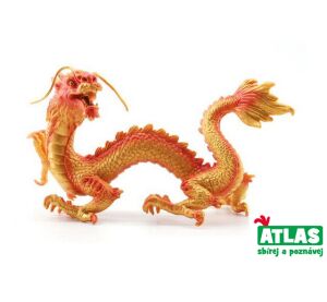 G - Figurka Drak čínský zlatý 15,5 cm