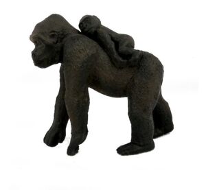 A - Figurka Gorila s mládětem 7 cm