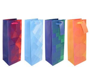 Dárková taška na láhev M 12,5x34,5x10 cm Celorok