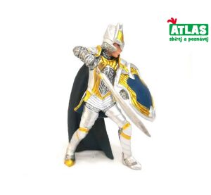 B - Figurka Rytíř v bílé zbroji 10 cm