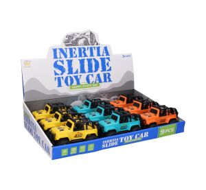 Auto džíp terénní na setrvačník 14 cm