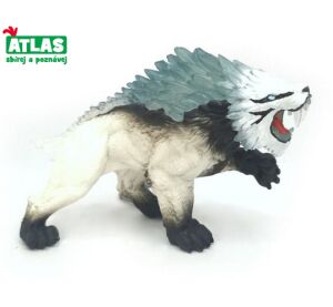 D - Figurka fantasy Šavlozubý tygr ledový 13 cm