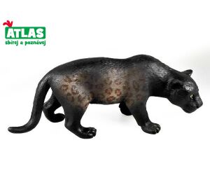 B - Figurka Levhart skvrnitý černý panter 11,5 cm