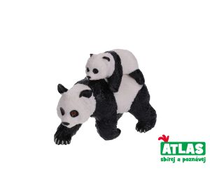 D - Figurka Panda s mládětem