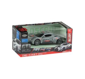 Auto kovové závodní na zpětné natažení 12 cm