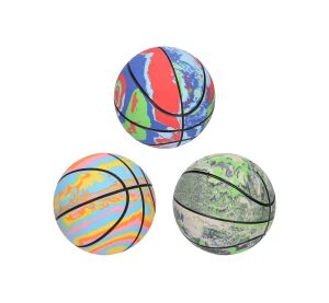 Míč basketbal duhový 9 cm
