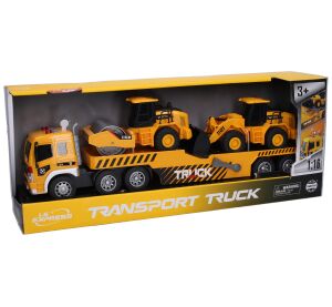 Auto tahač s efekty set se stavebními stroji 48 cm