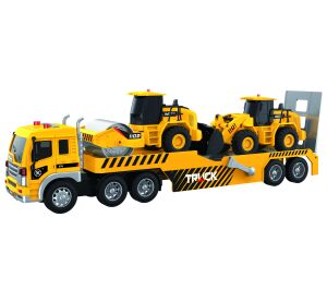 Auto tahač s efekty set se stavebními stroji 48 cm