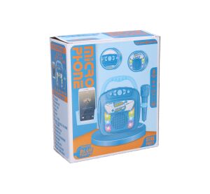 Hudební box s mikrofonem a bluetooth 28 cm