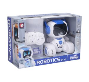 Robot Robby RC na dálkové ovládání 13x9x15 cm
