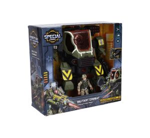 Robot bojový mecha vojenský s efekty set 26 cm