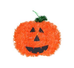 Dekorace Halloween dýně 26x28 cm na zavěšení